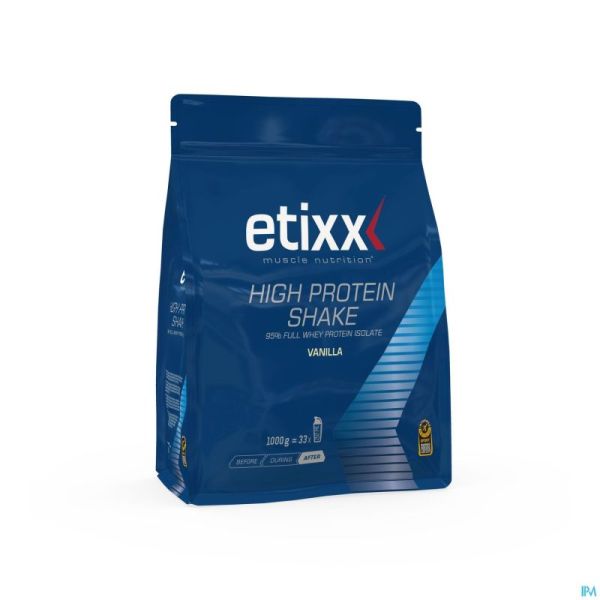 Etixx High Protein Shake Vanilla 1000G