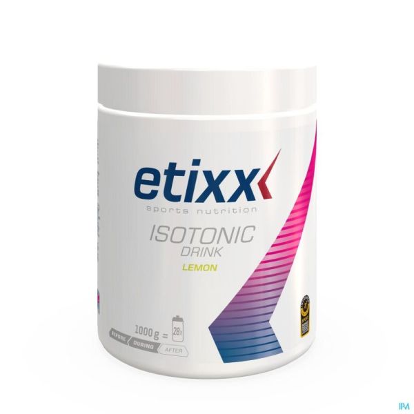 Etixx isotonic powder lemon 1000g