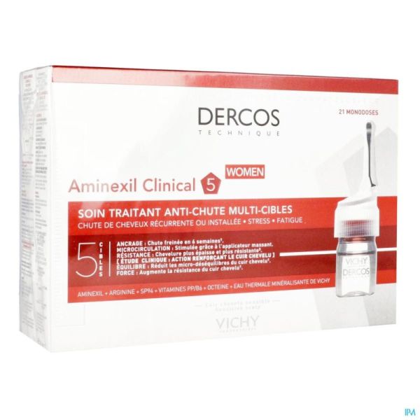 Vichy Dercos Aminexil Clinical 5 Women Amp 21X6Ml