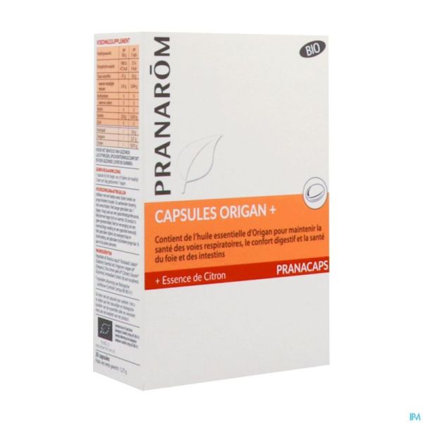 Pranacaps Origan+ Caps 30 Pranarom