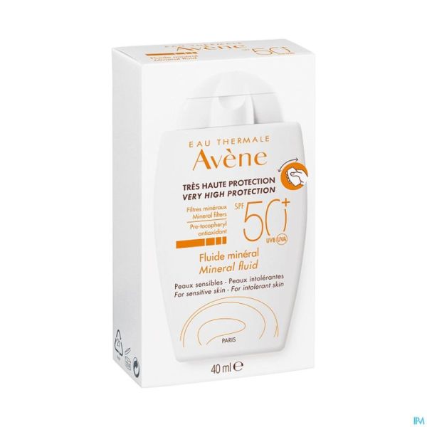 Avene Sol Ip50+ Fluide Mineral Teinte 40ml