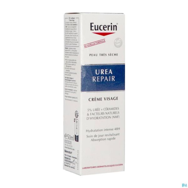Eucerin Urearepair Gezichtscr 5% Urea Tube 50ml Nf