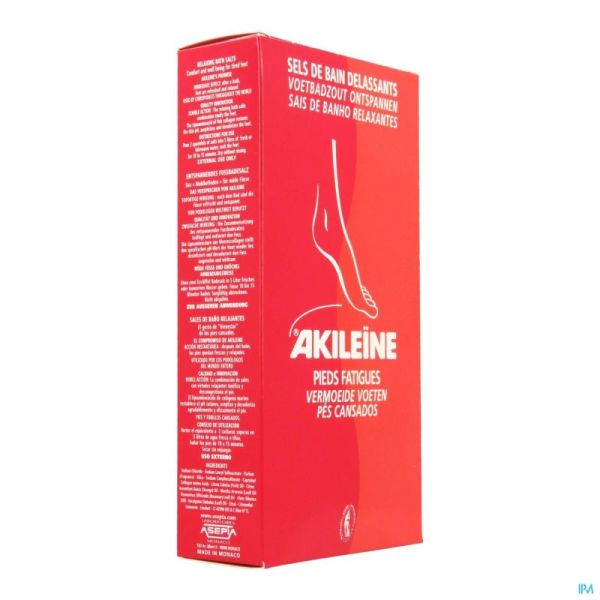 Akileine Rood Badzout Voeten Zakje 2x150g 101220