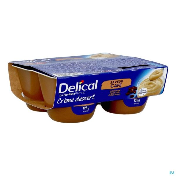 Delical Creme Dessert La Floridine Koffie 4x125g