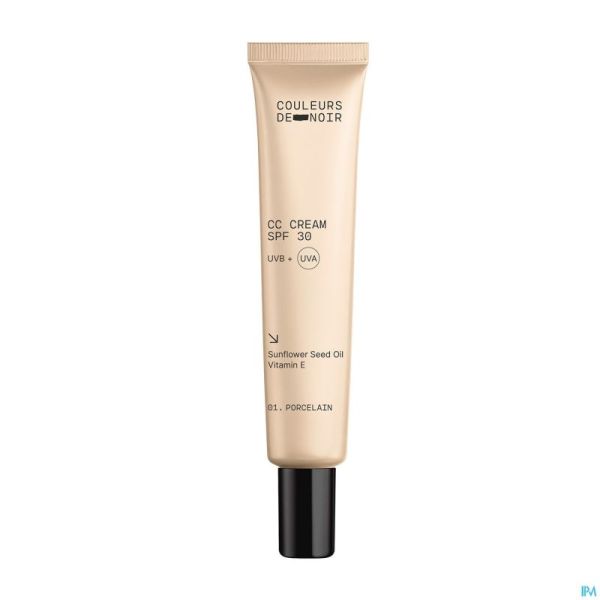 Couleurs De Noir Cc Cream Spf30 01 Porcel. 30ml