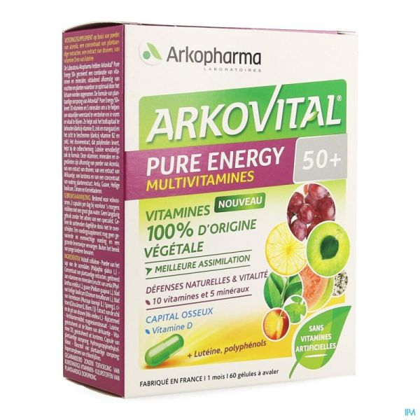 Arkovital pure energy 50+ caps 60