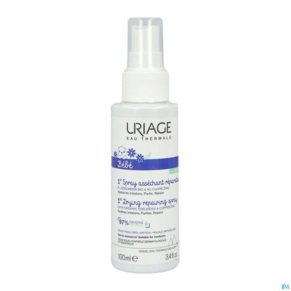 Uriage 1Er Spray Assechant Reparateur Lotion 100Ml
