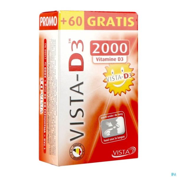 Vista D3 2000 Promo Smelttabl 120 + 60 Gratis