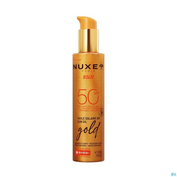 Nuxe Sun Huile Solaire Or Spf50 150ml