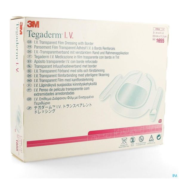 Tegaderm iv dressing 8,5x11,5cm 50 1655