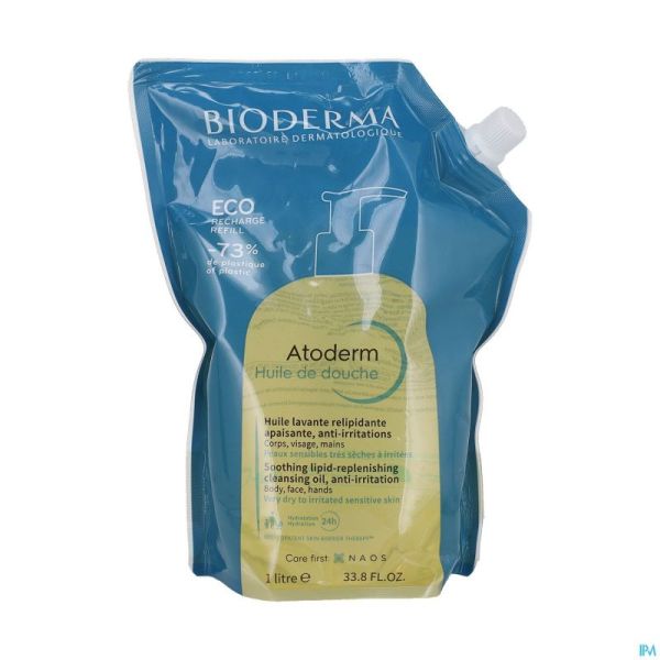 Bioderma Atoderm Huile Douche Ecorecharge 1l