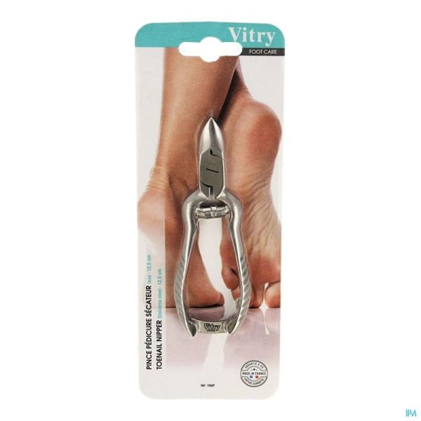 Vitry classic pince pedicur inox 12,5cm 1050p