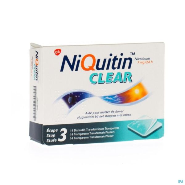 Niquitin Clear Patches 14 X 7 Mg