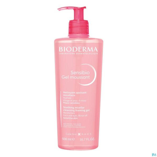 Bioderma Sensibio Gel Schuimend Pompfles 500ml