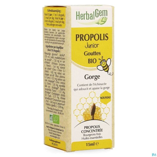 Herbalgem Propolis Junior Bio Fl Gutt 15Ml