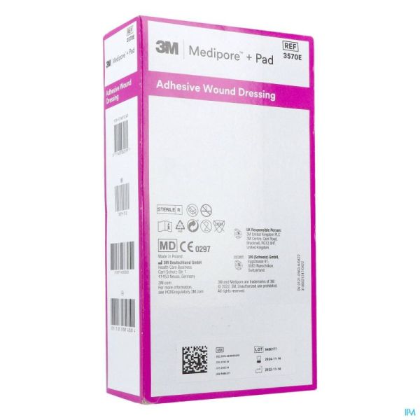 Medipore + Pad 3m 10x20,0cm 25 3570e