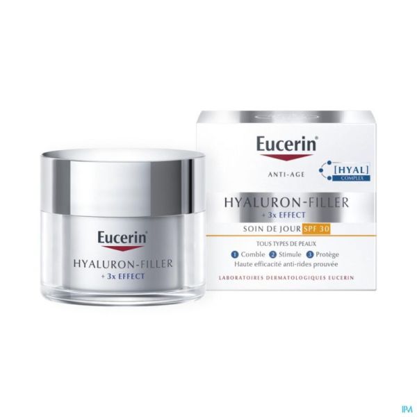 Eucerin Hyaluron-filler X3 Soin Jour Ip30 50ml