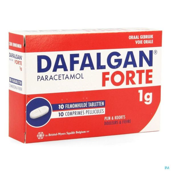 Dafalgan Forte Comp Pell 10 X 1000 Mg