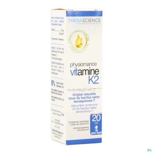 Vitamine K2 Fl 20ml Physiomance Phy291