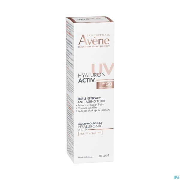 Avene Hyaluron Activ Uv Spf50 Fluide 40ml