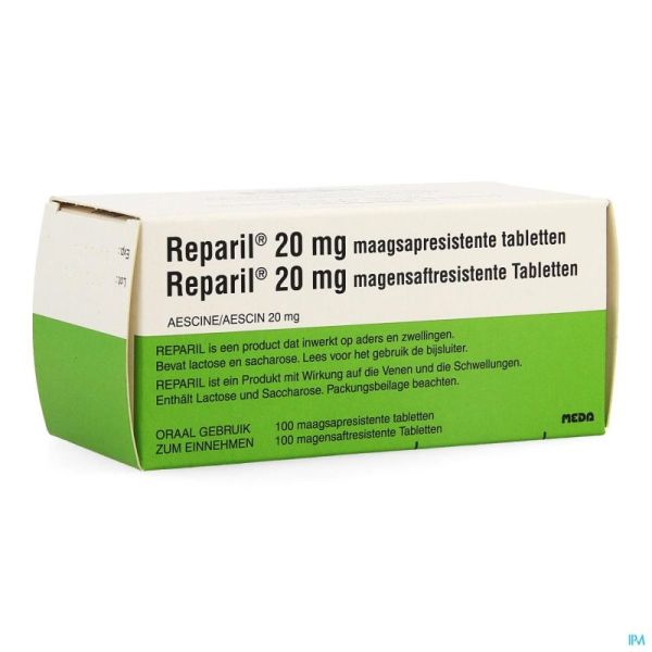 Reparil Comp Gastroresist 100 X 20 Mg