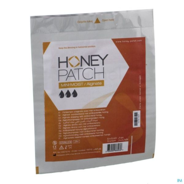 Honeypatch Mini-Moist/Alginate Pans Alg.ster 5X5Cm