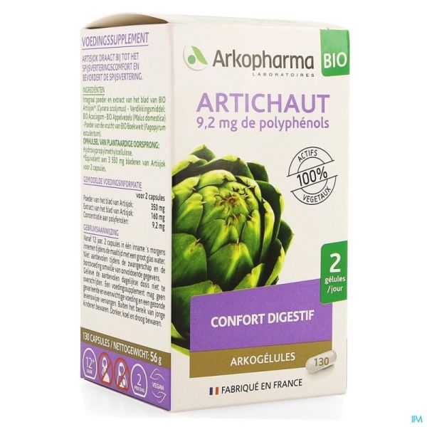 Arkogelules Artichaut Bio Caps 130