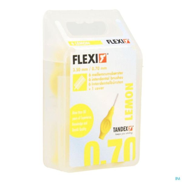 Flexi Yellow Borsteltje Fine Interdentaal 6