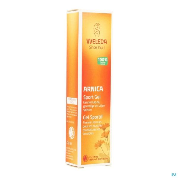 Weleda arnica gel sportif tube 25g