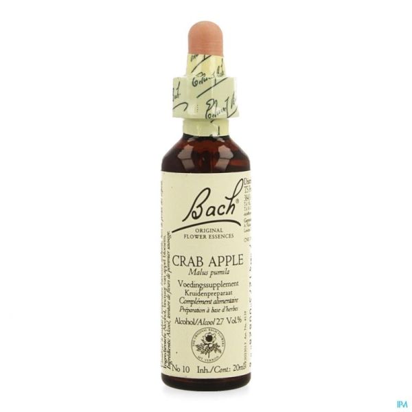 Bach flower remedie 10 crab apple 20ml