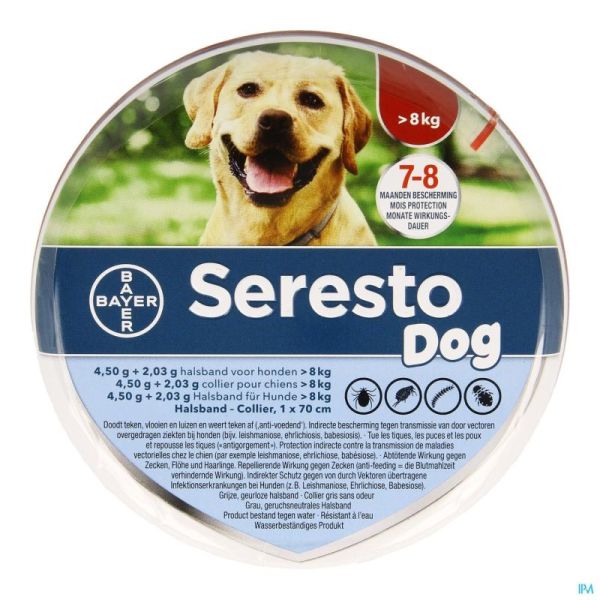 Seresto Dog 4,5G + 2,03 Collier >8Kg