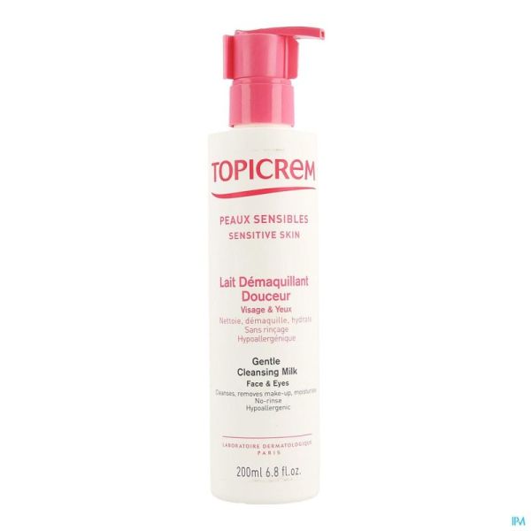 Topicrem Hydra+ Lait Demaquillant Douceur Fl 200ml