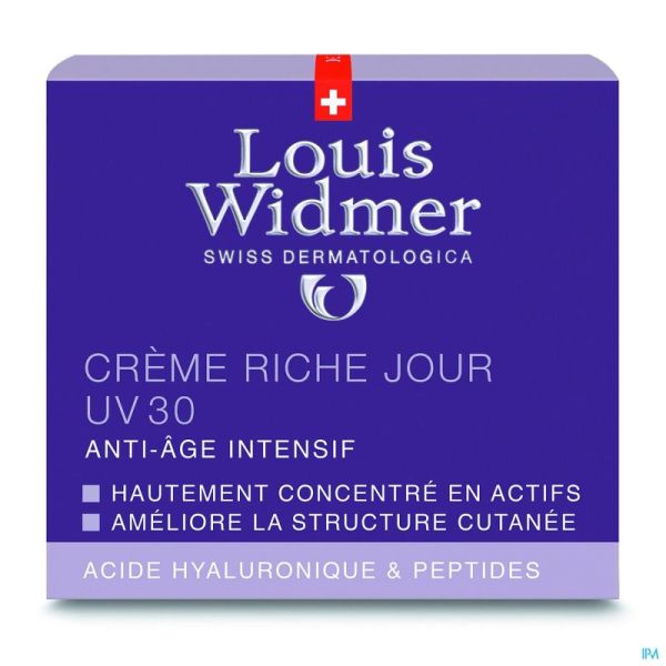 Widmer Creme Jour Riche Uv30 Parf Pot 50Ml