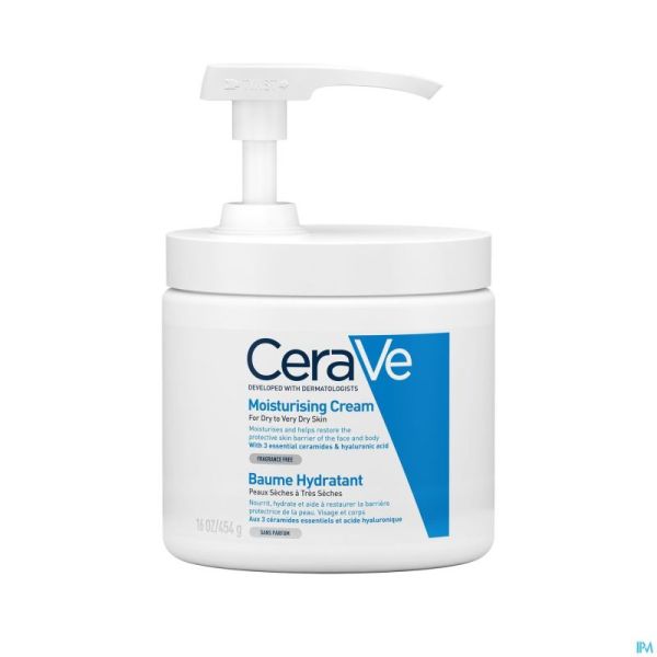 Cerave baume hydratant pot+pompe 454g