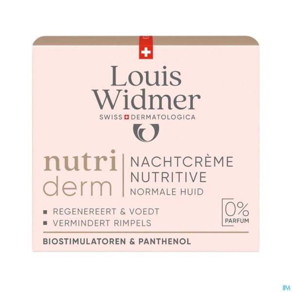 Widmer Nutriderm Nachtcrème Nutritive Zonder Parfum 50ml