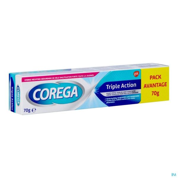 Corega Triple Action Creme Adhesive 70g