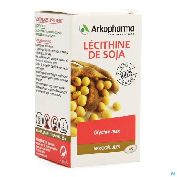 Arkogelules Lecithin Soja Vegetal 45