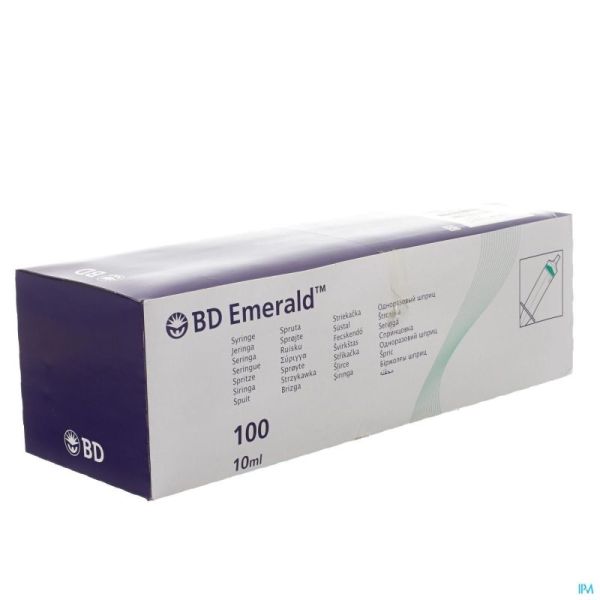 Bd emerald seringue 10ml luer slip 100 307736