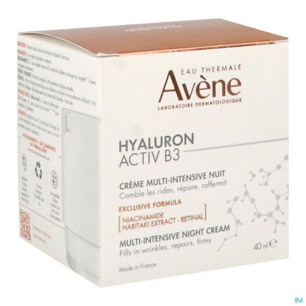 Avene Hyaluron Activ B3 Cr Regen. A/ride Nuit 40ml