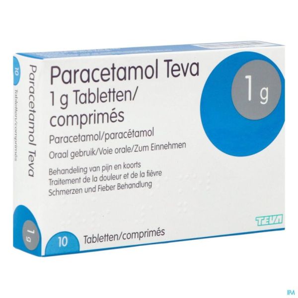 Paracetamol Teva 1g Tabl 10 X 1g Blister