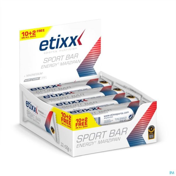 Etixx energy marzipan sport bar 12x50g