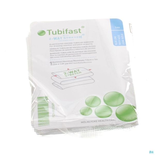 Tubifast Bleu 7,50Cmx 1M 1 2482