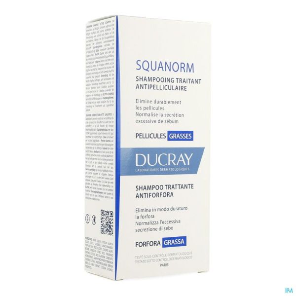 Ducray Squanorm Sh Pellicules Grasses Nf 200Ml