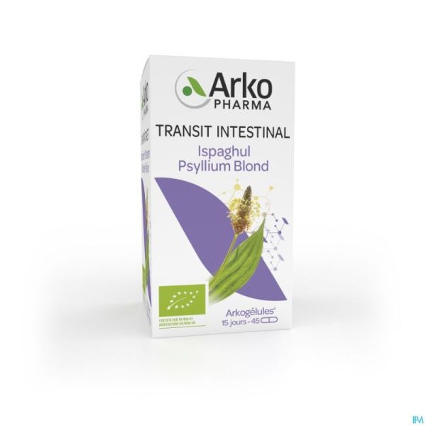 Arkogelules Ispaghul Psyllium Blond Bio Caps 45