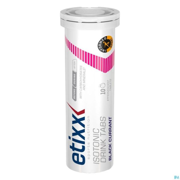 Etixx Isotonic Blackcurrant Bruistabl 10