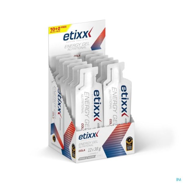 Etixx nutritional energy gel cola 12x38g