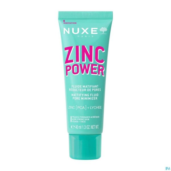NUXE ZINC POWER FLUIDE MATIFIANT TUBE 40ML