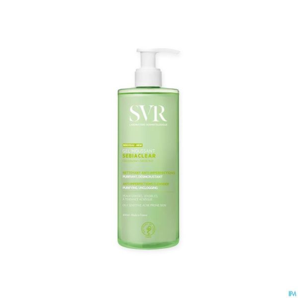 SEBIACLEAR GEL MOUSSANT TUBE 400ML NF