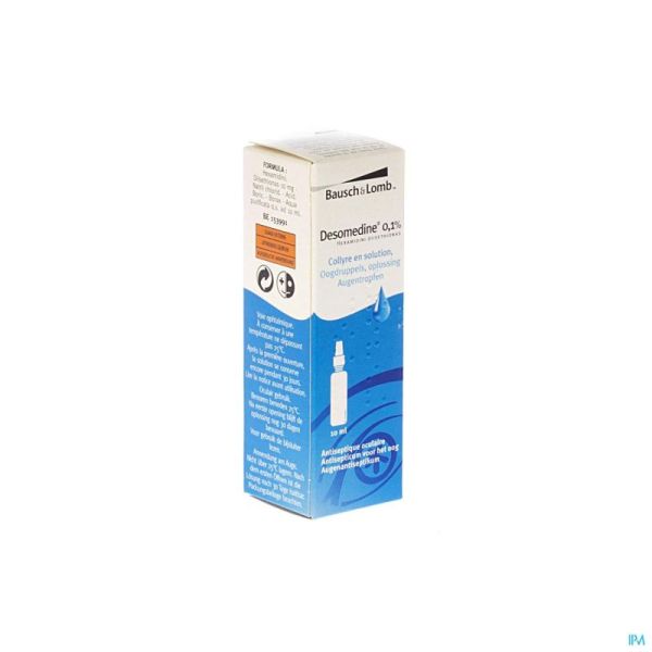 Desomedine 0,1 % Collyre Fl 10 Ml