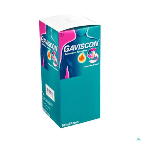 Gaviscon Antiacide-Antireflux Susp Buvable 600 Ml